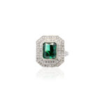 Emerald Swarovski Ring