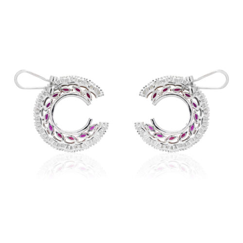 Ruby & Swarovski Earing - Image 2