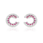 Ruby & Swarovski Earing