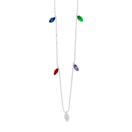 Silver Multicolour Chain